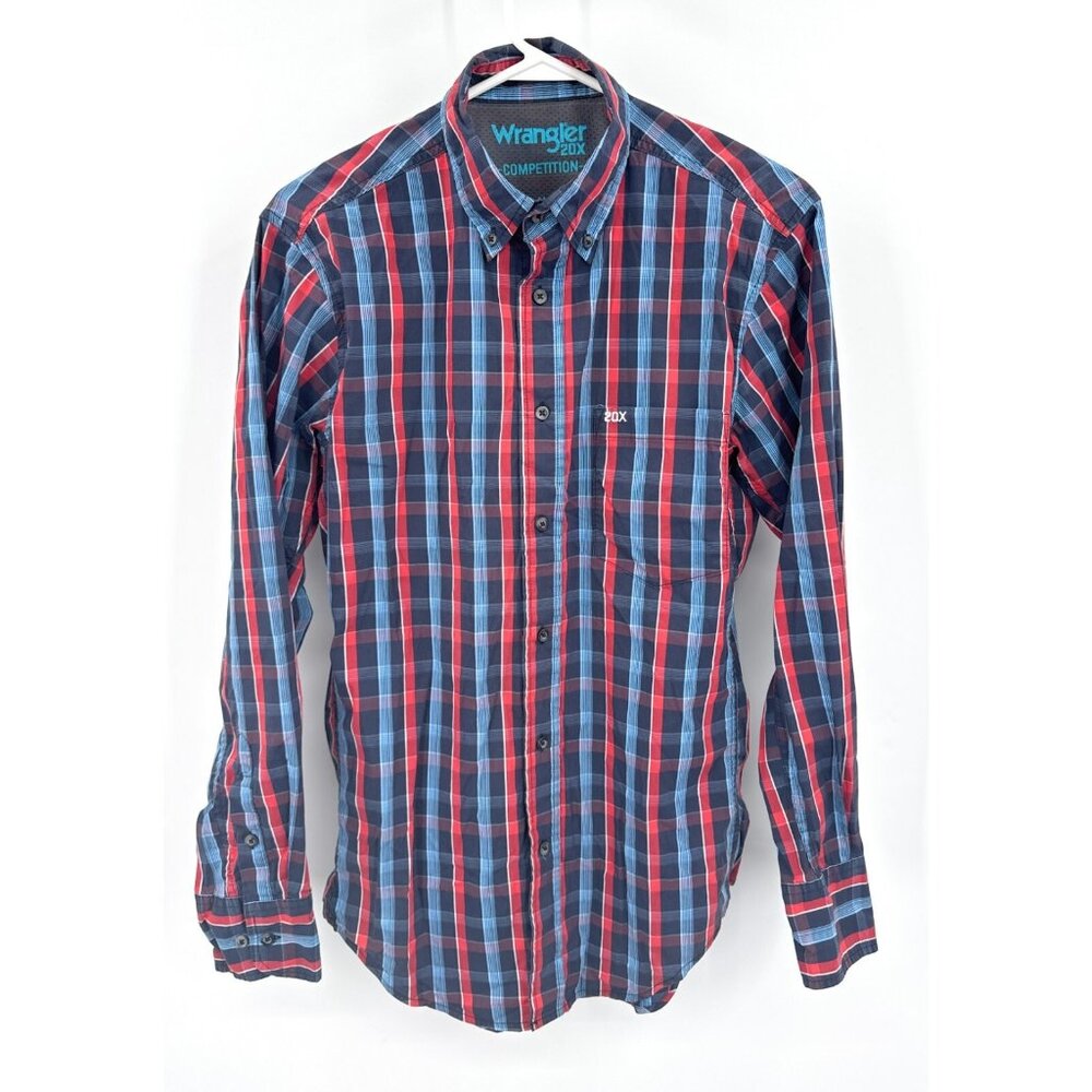 Wrangler Shirt‎ Mens M 20X Competition Western Aztec Cowboy Rodeo Comfort